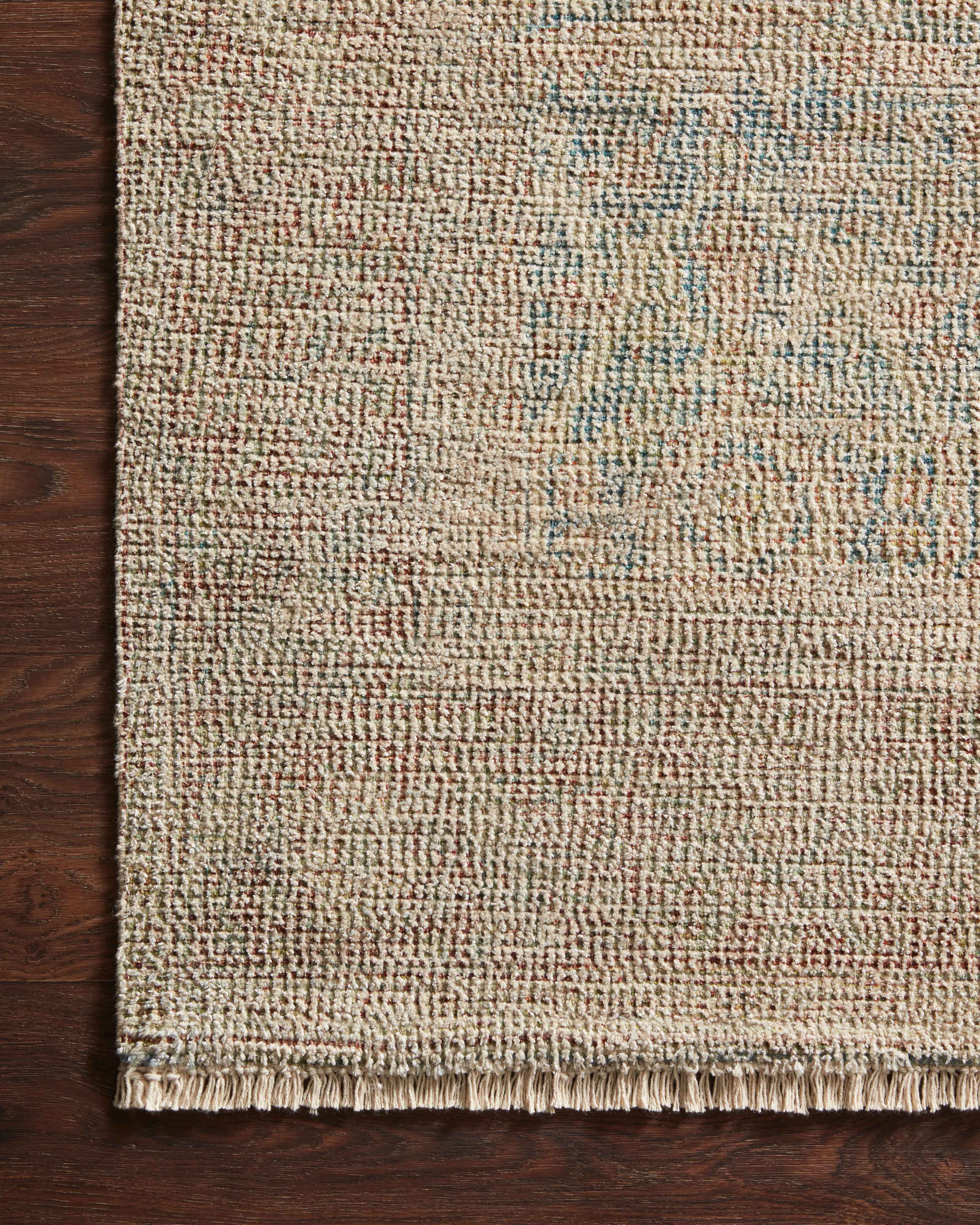 Loloi Priya Denim / Rust Rug RUGS - wool Loloi