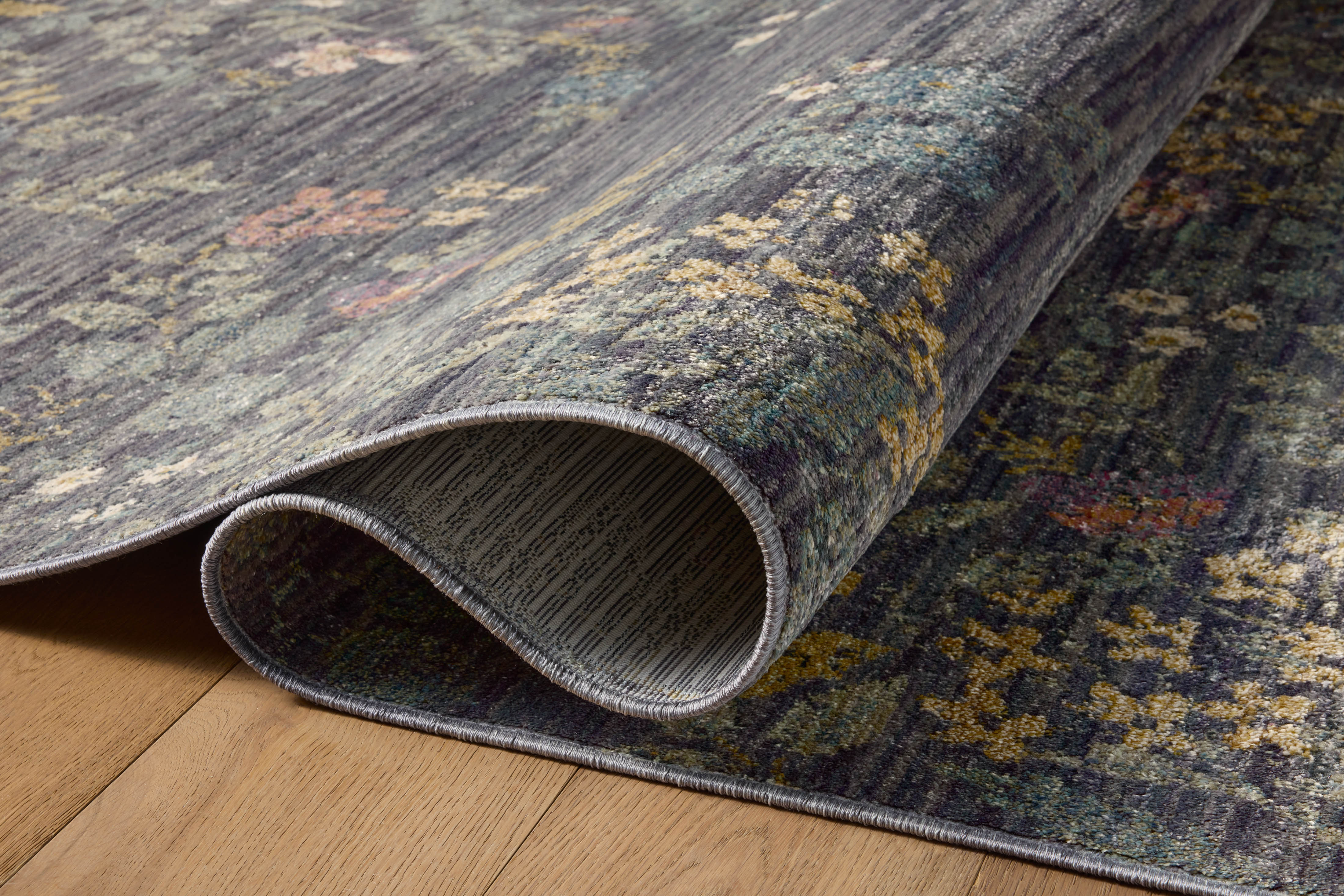Rifle Paper Co. x Loloi Provence Slate Rug No.2 RUGS - synthetic Loloi 18" x 18"
