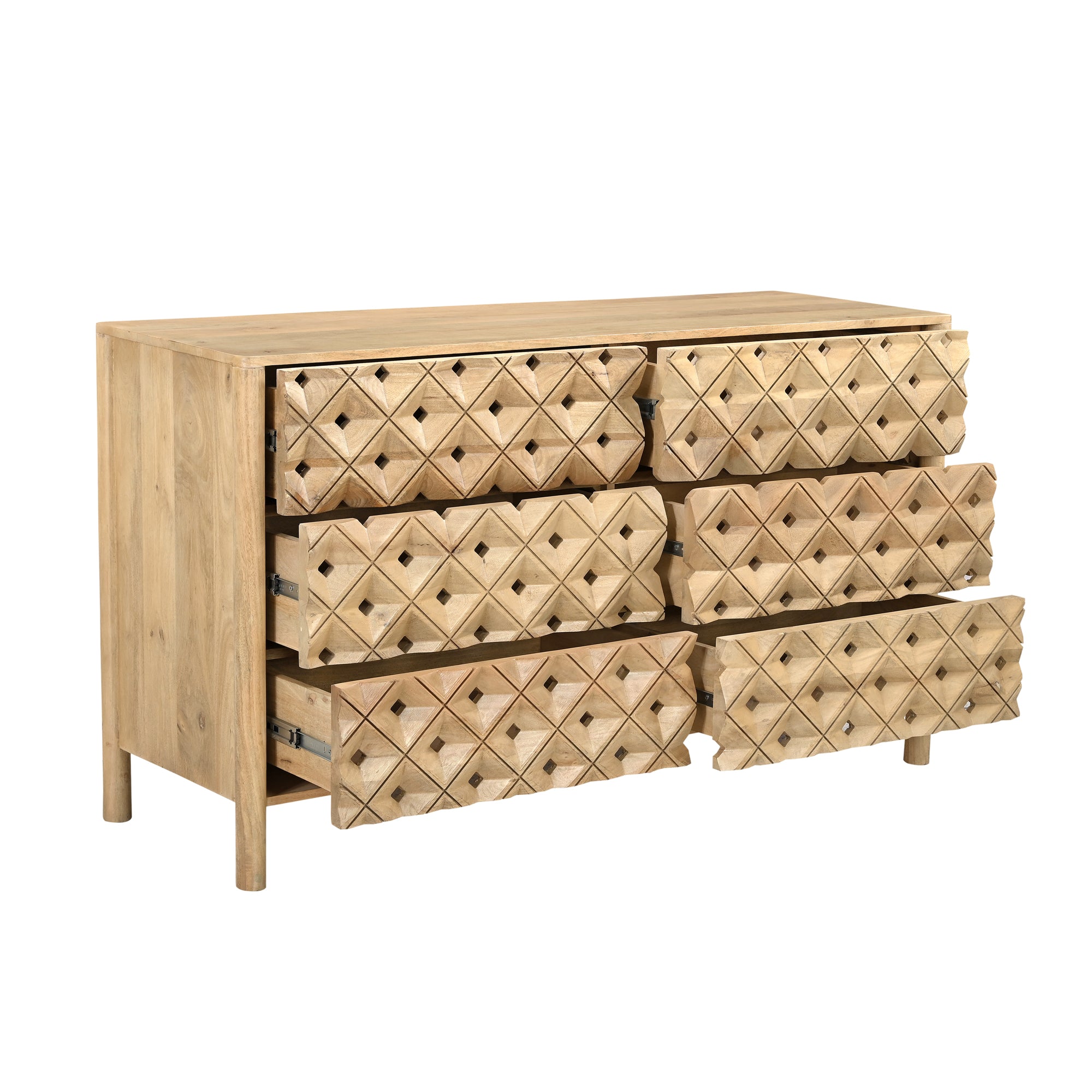 Farren 6 Drawer Dresser FURNITURE - dressers & chests Moe's Furniture