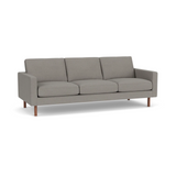 EQ3 Custom Fabric Joan 87" Sofa - Walnut Leg 1 - a - FURNITURE - Custom Sofas EQ3 Panama Grey