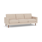 EQ3 Custom Fabric Joan 87" Sofa - Walnut Leg 1 - a - FURNITURE - Custom Sofas EQ3 Panama Natural