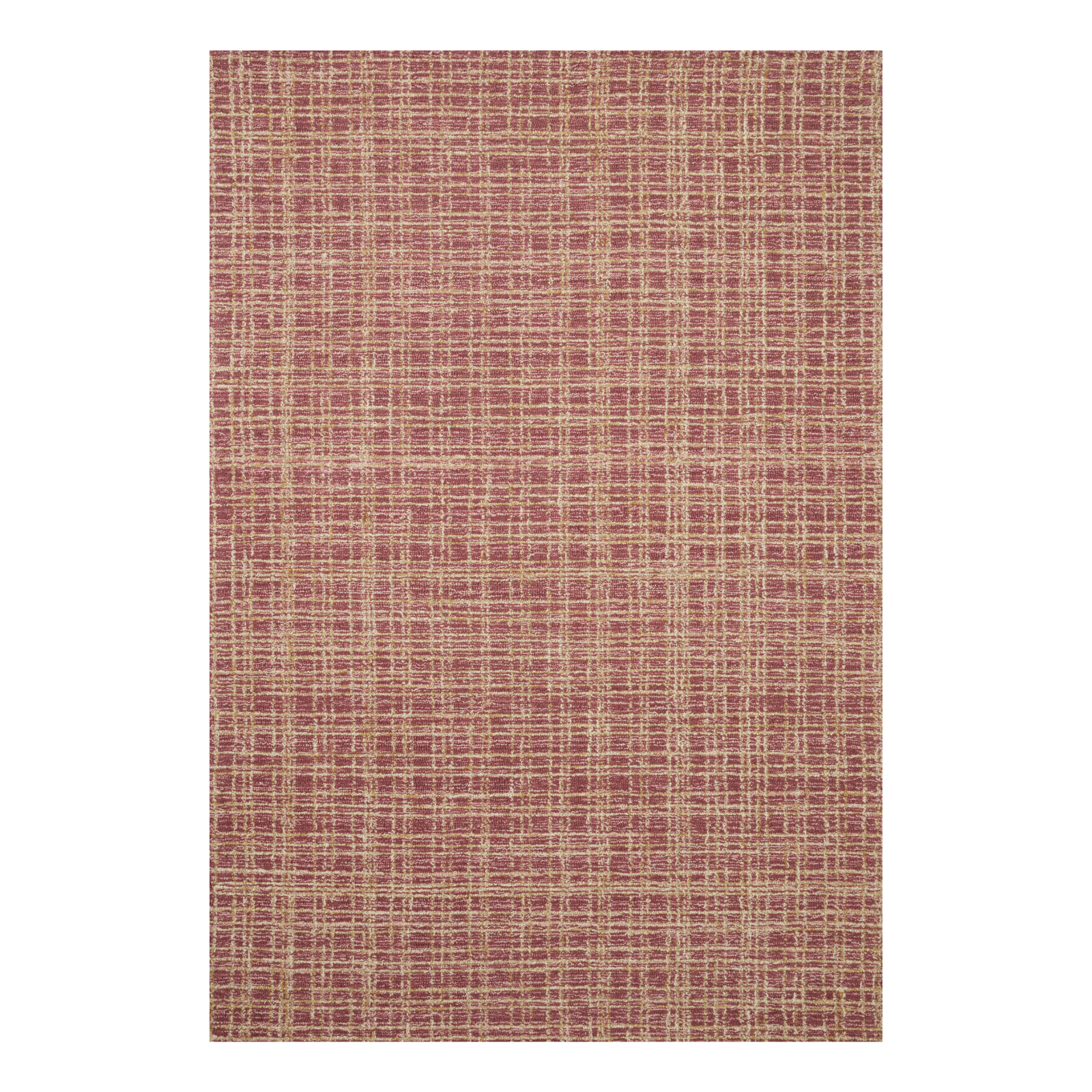 OVERSTOCK RUG - Loloi Polly Berry / Natural Rug - 2'3" x 3'9"