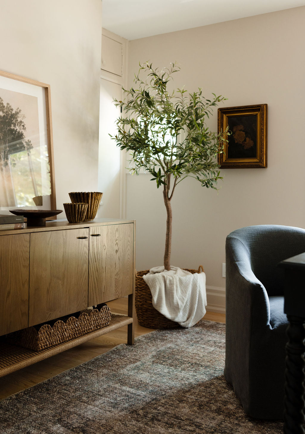 FLOOR MODEL - Cove Dining Chair - Bergamo Charcoal FURNITURE - floor model Four Hands