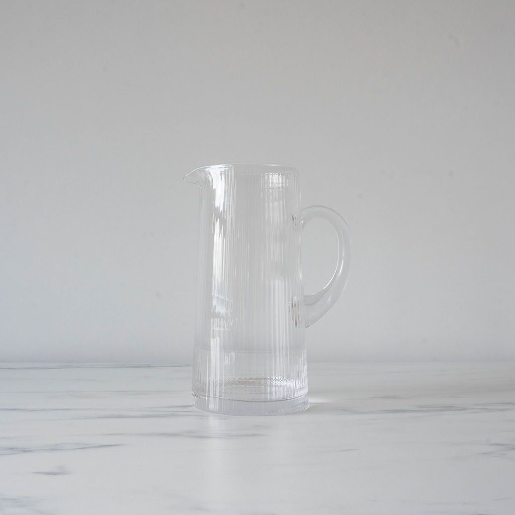 Ribbed Glass Pitcher - Rug & Weave