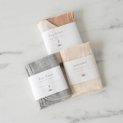 Nawrap Organic Cotton Face Towel - Rug & Weave