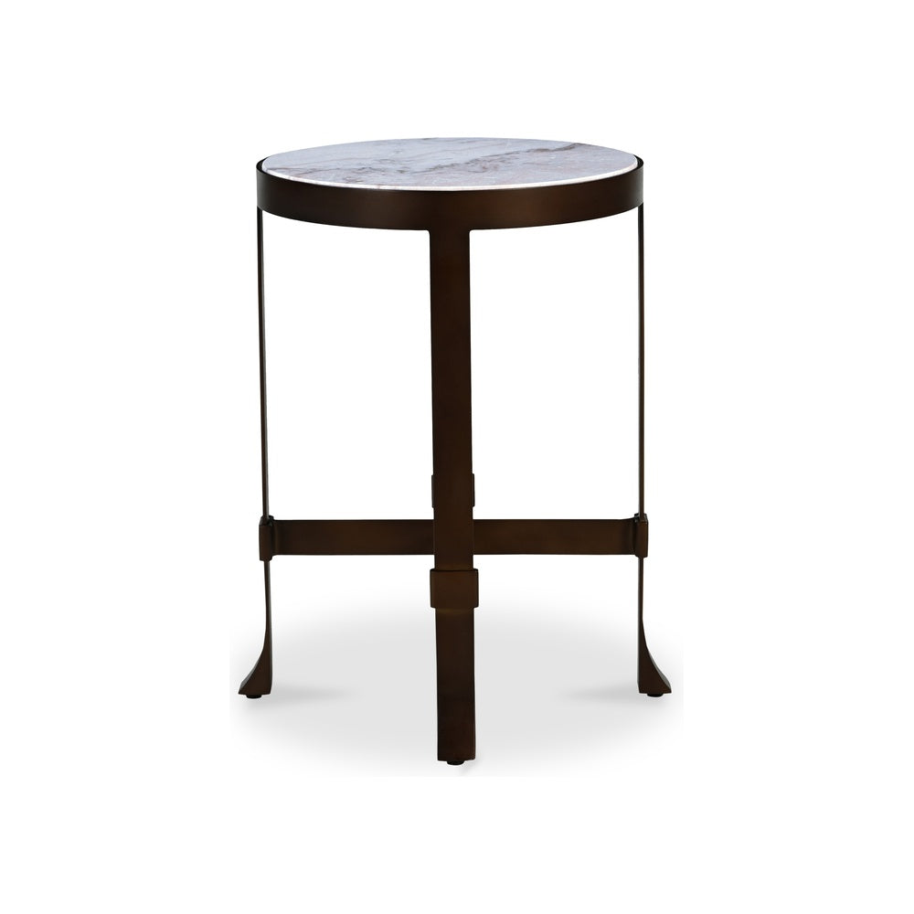 Hailyn Side Table FURNITURE - side tables Moe's Furniture White Marble