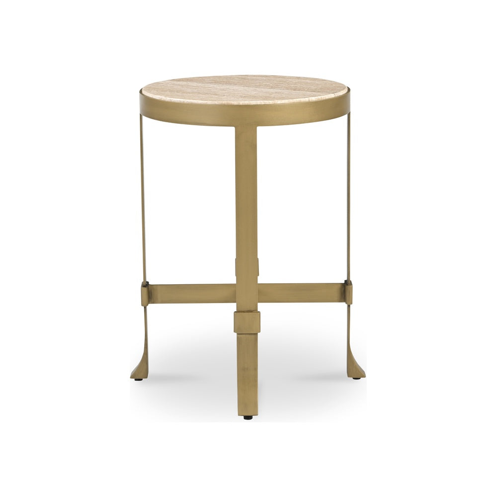 Hailyn Side Table FURNITURE - side tables Moe's Furniture Travertine