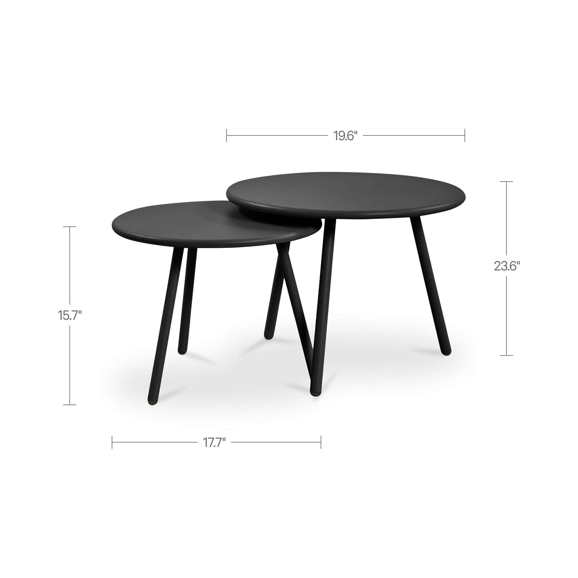 Kari Outdoor Nesting Coffee Table FURNITURE - outdoor coffee table Moe's Furniture