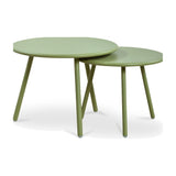 Kari Outdoor Nesting Coffee Table FURNITURE - outdoor coffee table Moe's Furniture Green
