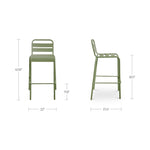 Kade Outdoor Bar Stool FURNITURE - outdoor stool Moe's Furniture