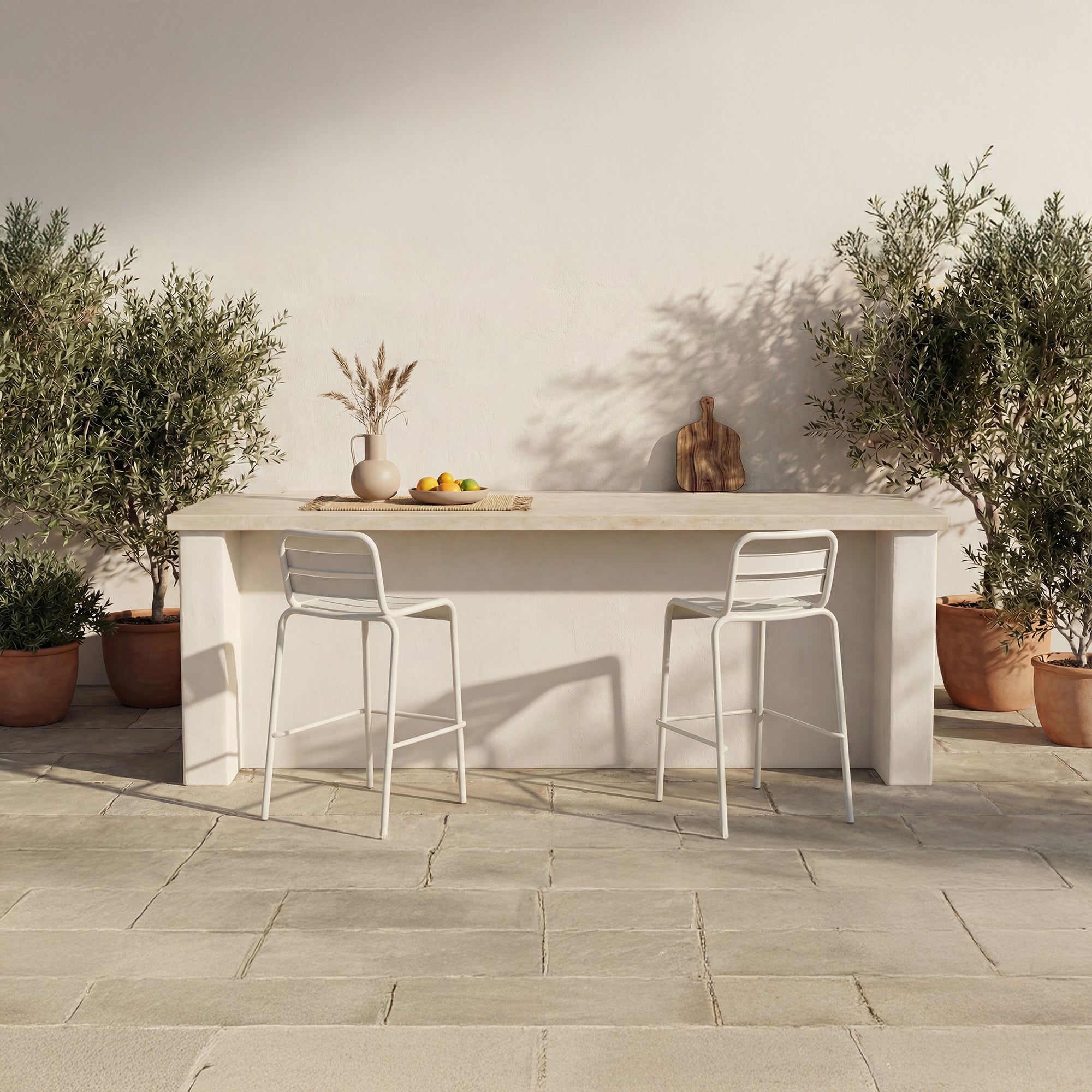 Kade Outdoor Bar Stool FURNITURE - outdoor stool Moe's Furniture