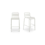 Kade Outdoor Bar Stool FURNITURE - outdoor stool Moe's Furniture White