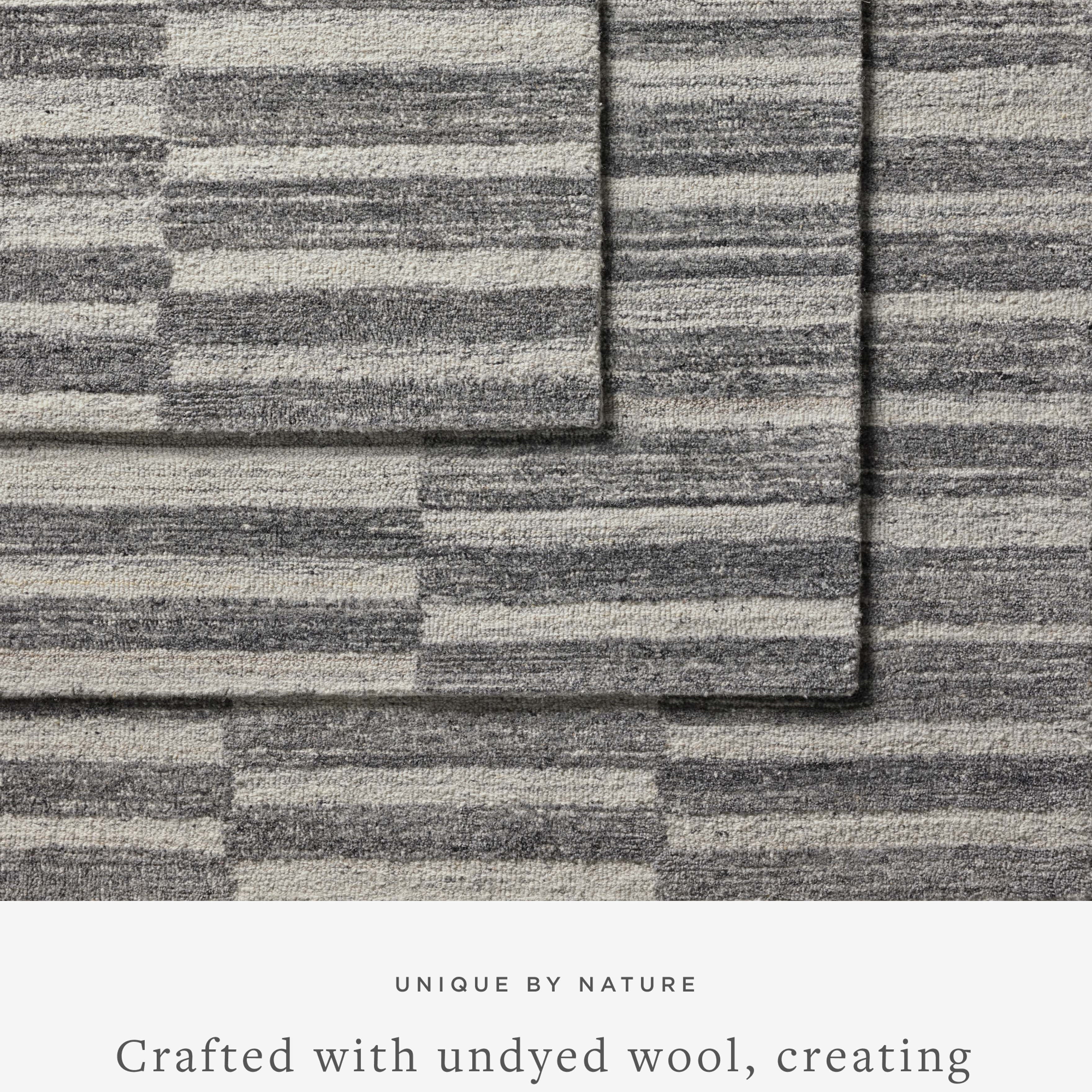 Joanna Gaines x Loloi Rae Charcoal / Mist Rug RUGS - wool Loloi
