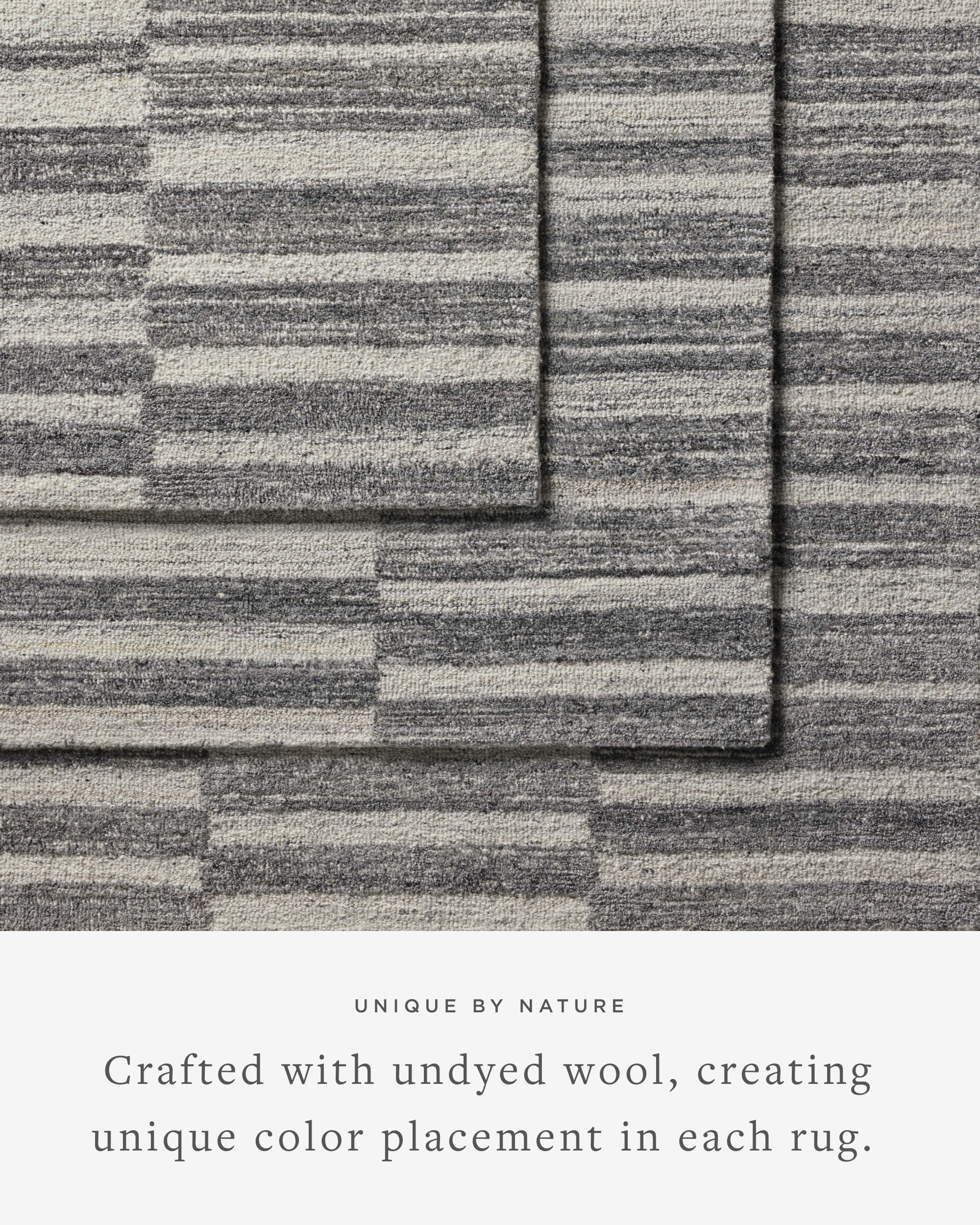 Joanna Gaines x Loloi Rae Charcoal / Mist Rug RUGS - wool Loloi