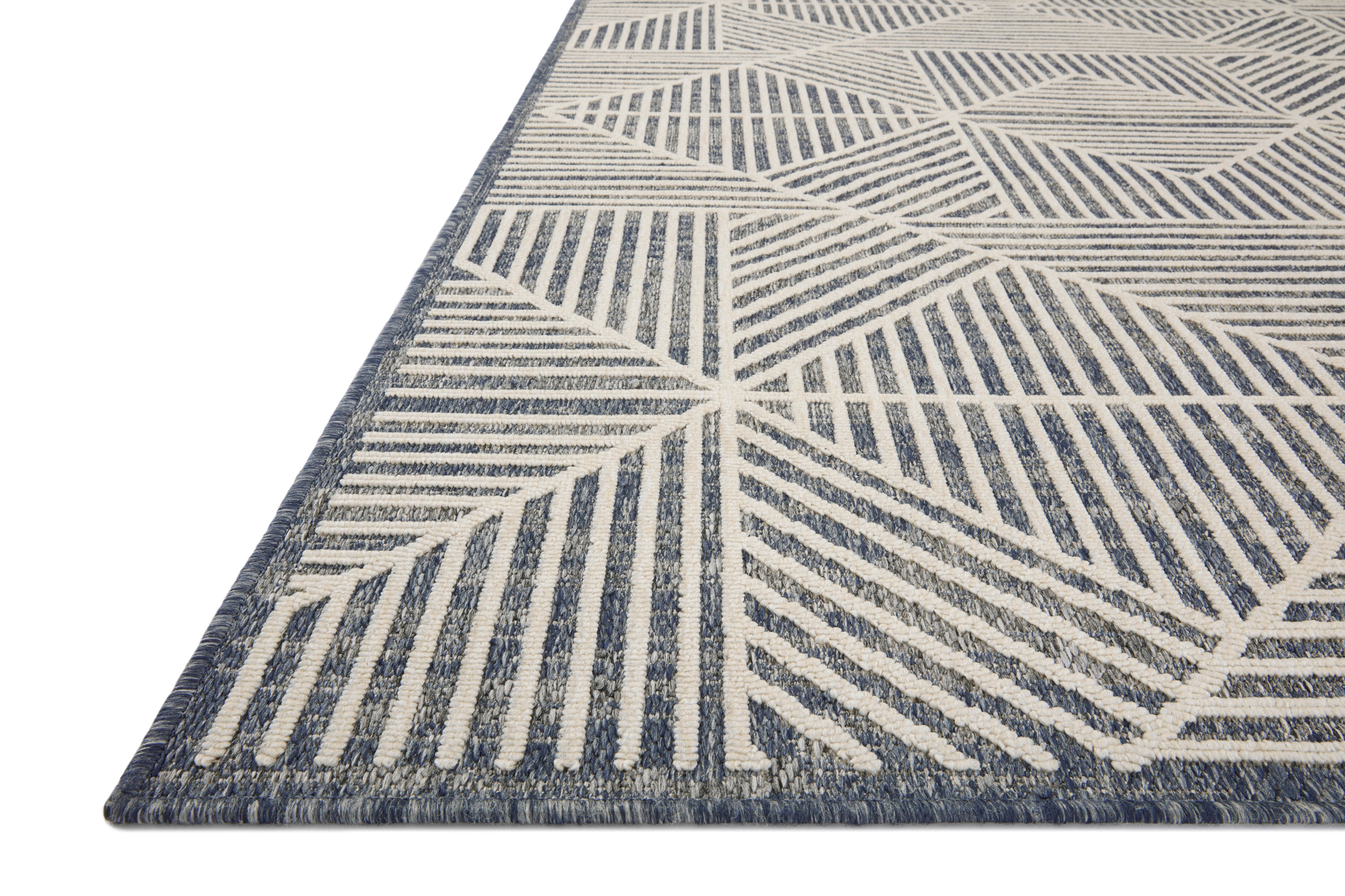 Loloi Rainier Denim / Ivory Rug No.1 Loloi