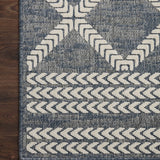 Loloi Rainier Denim / Ivory Rug No.1 RUGS - synthetic Loloi 18" x 18"