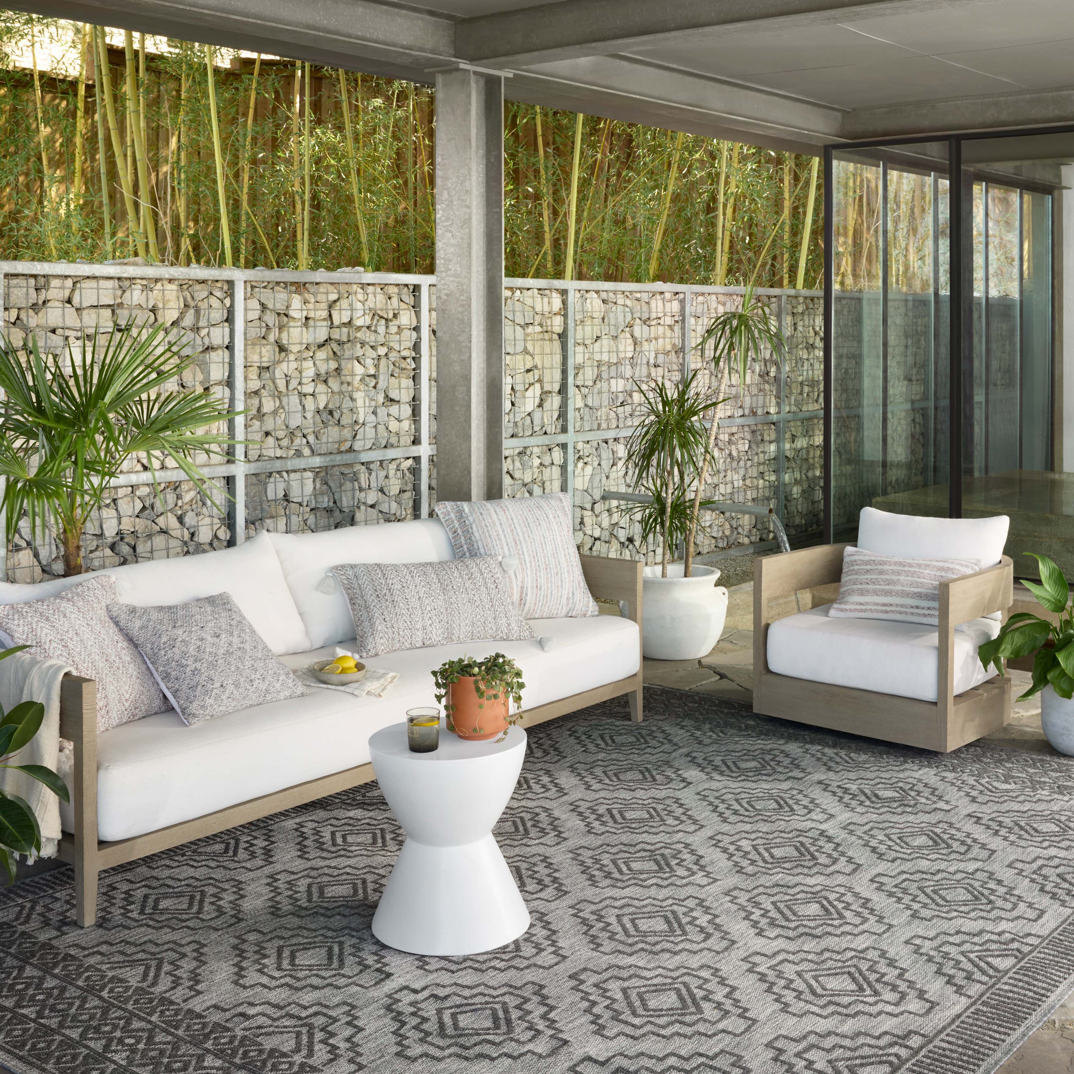 Loloi Rainier Grey / Charcoal Rug RUGS - synthetic Loloi