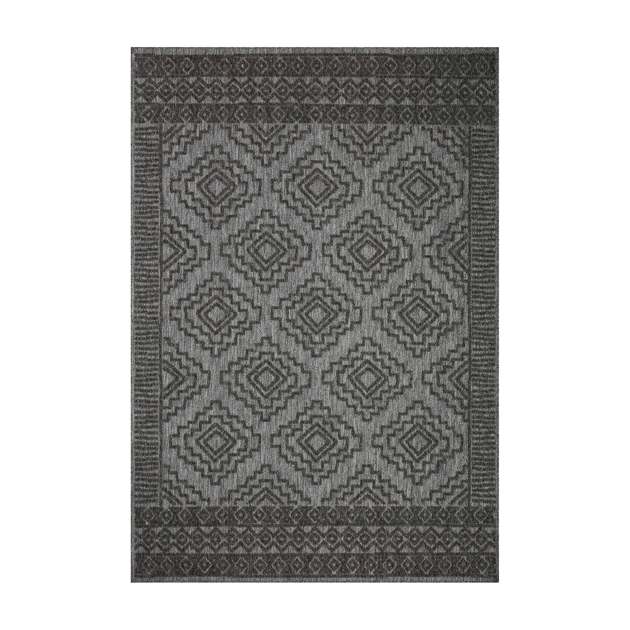Loloi Rainier Grey / Charcoal Rug RUGS - synthetic Loloi 18" x 18"