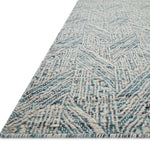 Loloi Raven Blue / Ivory Rug 0-RUGS - wool Loloi