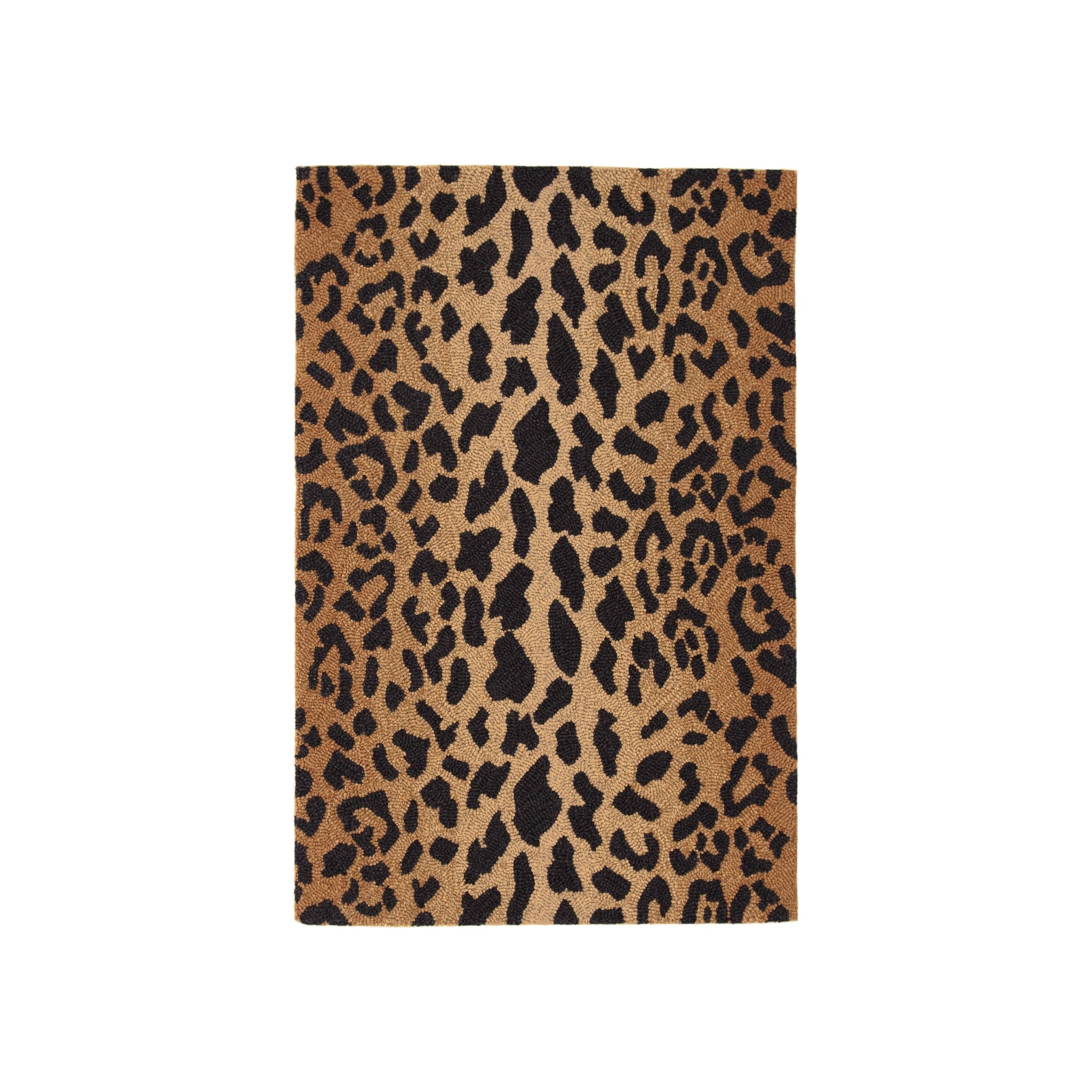 Leopard Hand Micro Hooked Wool Rug RUGS - wool Dash & Albert 2' x 3'