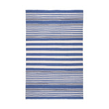 Rugby Stripe Handwoven Indoor/Outdoor Rug RUGS - synthetic Dash & Albert Denim 2' x 3'