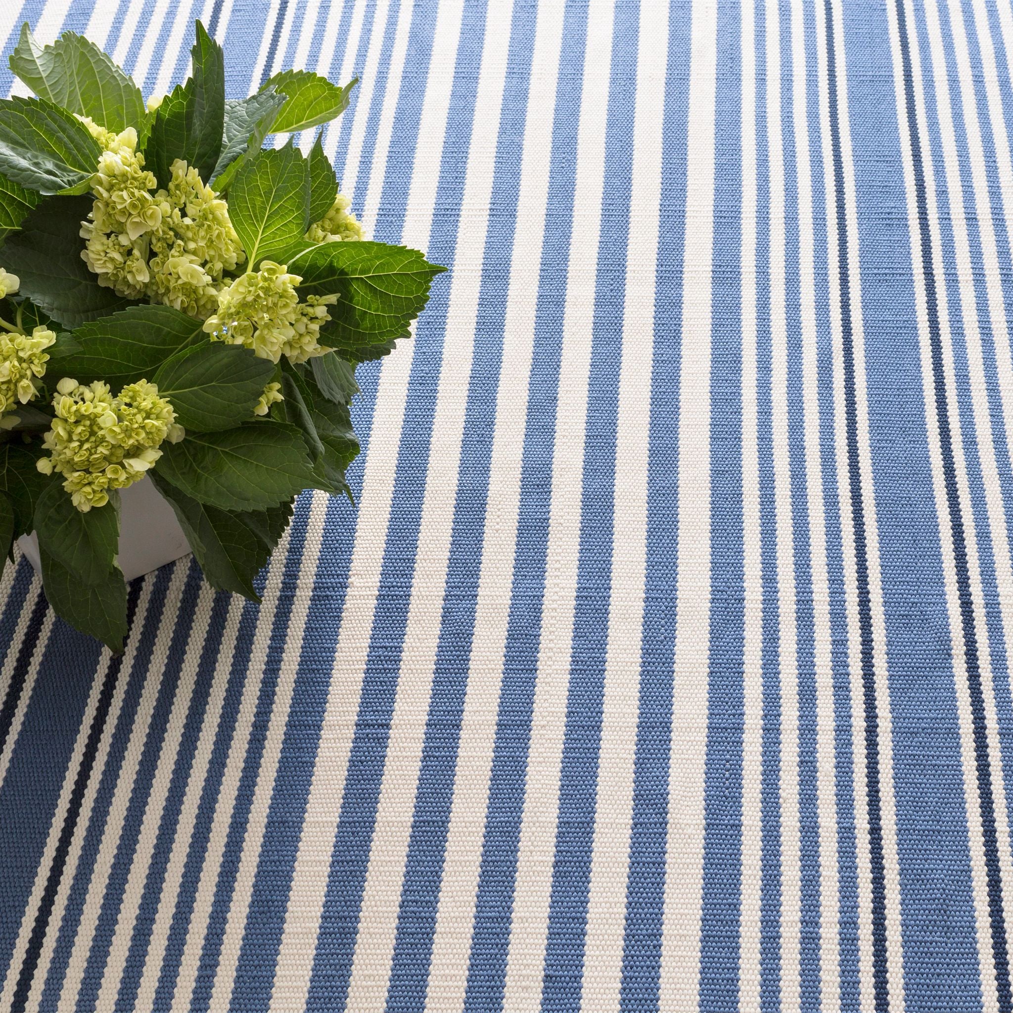 Rugby Stripe Handwoven Indoor/Outdoor Rug RUGS - synthetic Dash & Albert