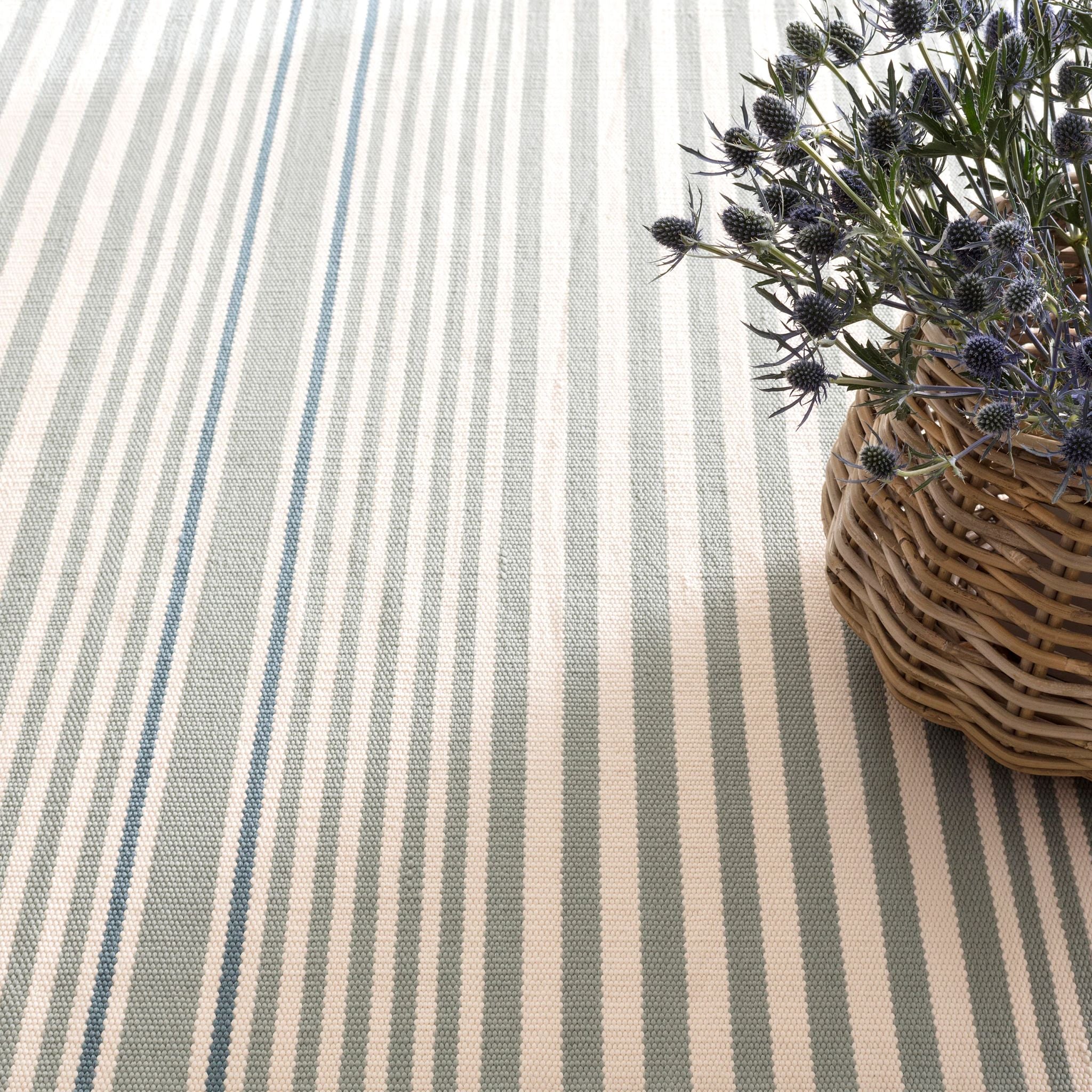 Rugby Stripe Handwoven Indoor/Outdoor Rug RUGS - synthetic Dash & Albert