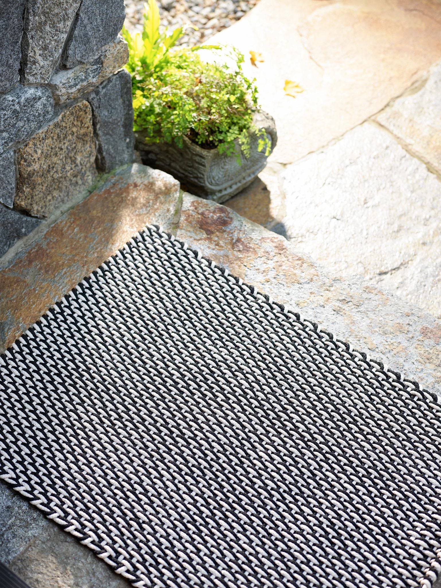 Two-Tone Rope Handwoven Indoor/Outdoor Rug RUGS - outdoor Dash & Albert