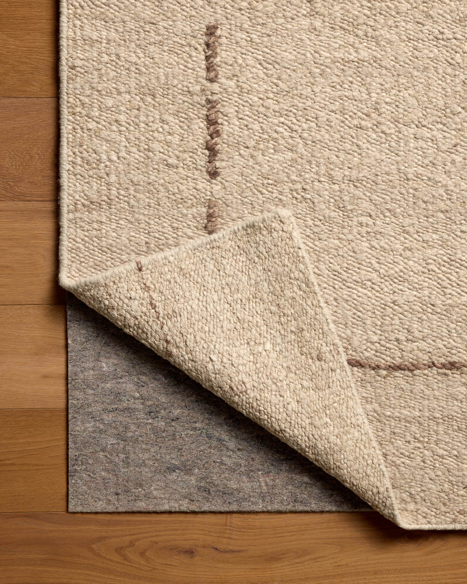 Magnolia Home x Loloi Ridge Oatmeal / Brown Rug - Rug & Weave