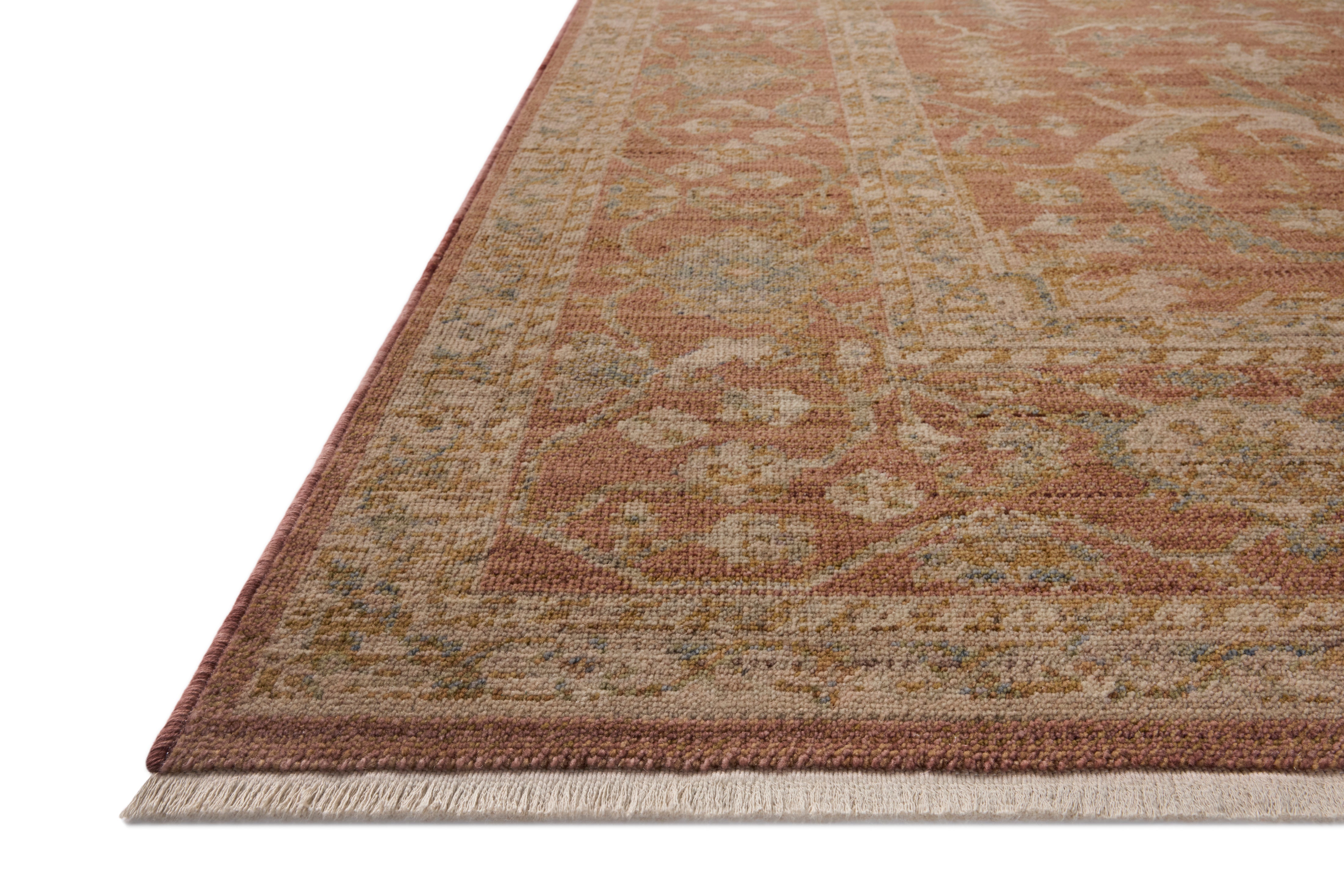 Loloi Reign Terracotta / Sky Square Rug RUGS - wool Loloi