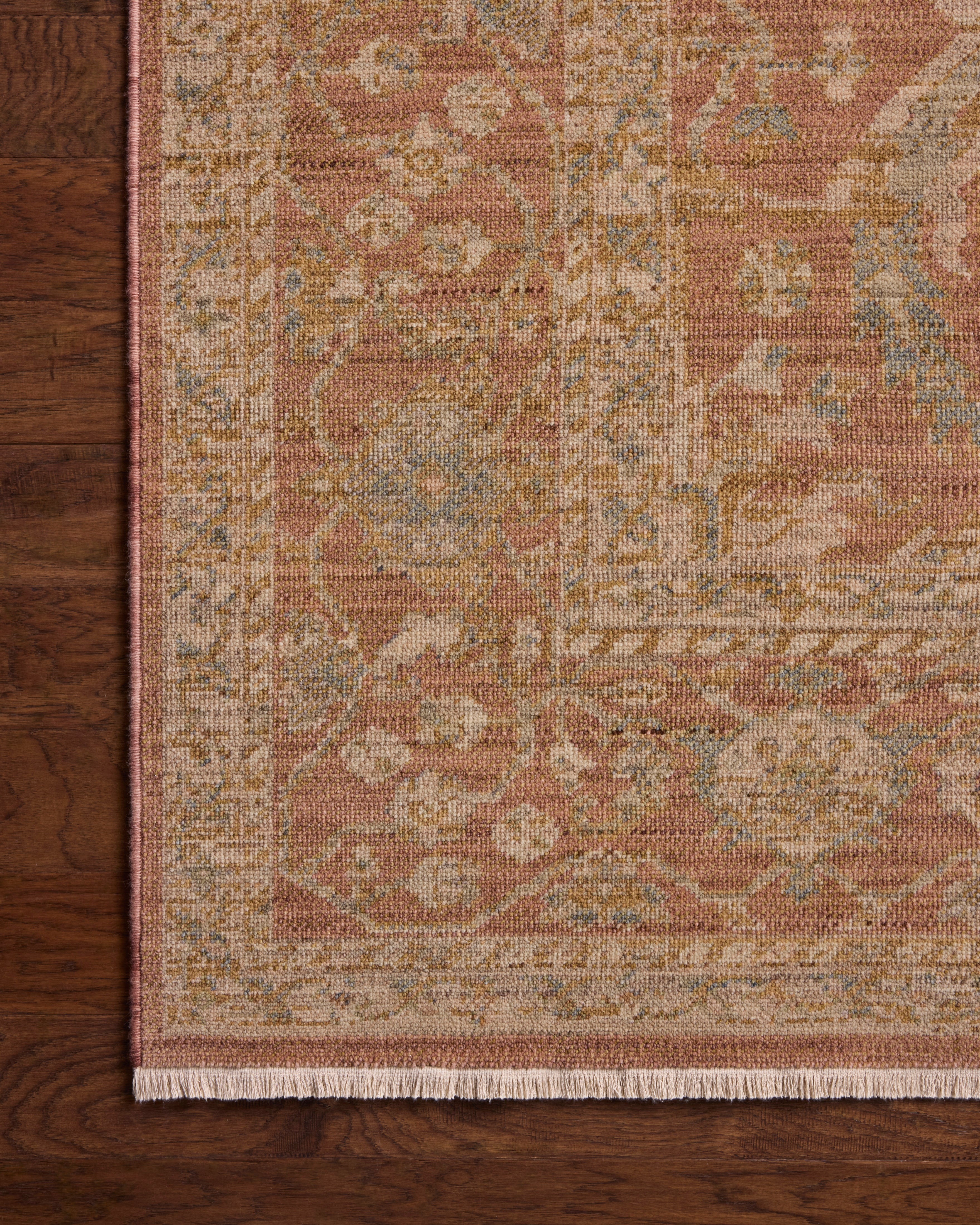 Loloi Reign Terracotta / Sky Rug RUGS - wool Loloi 18" x 18"