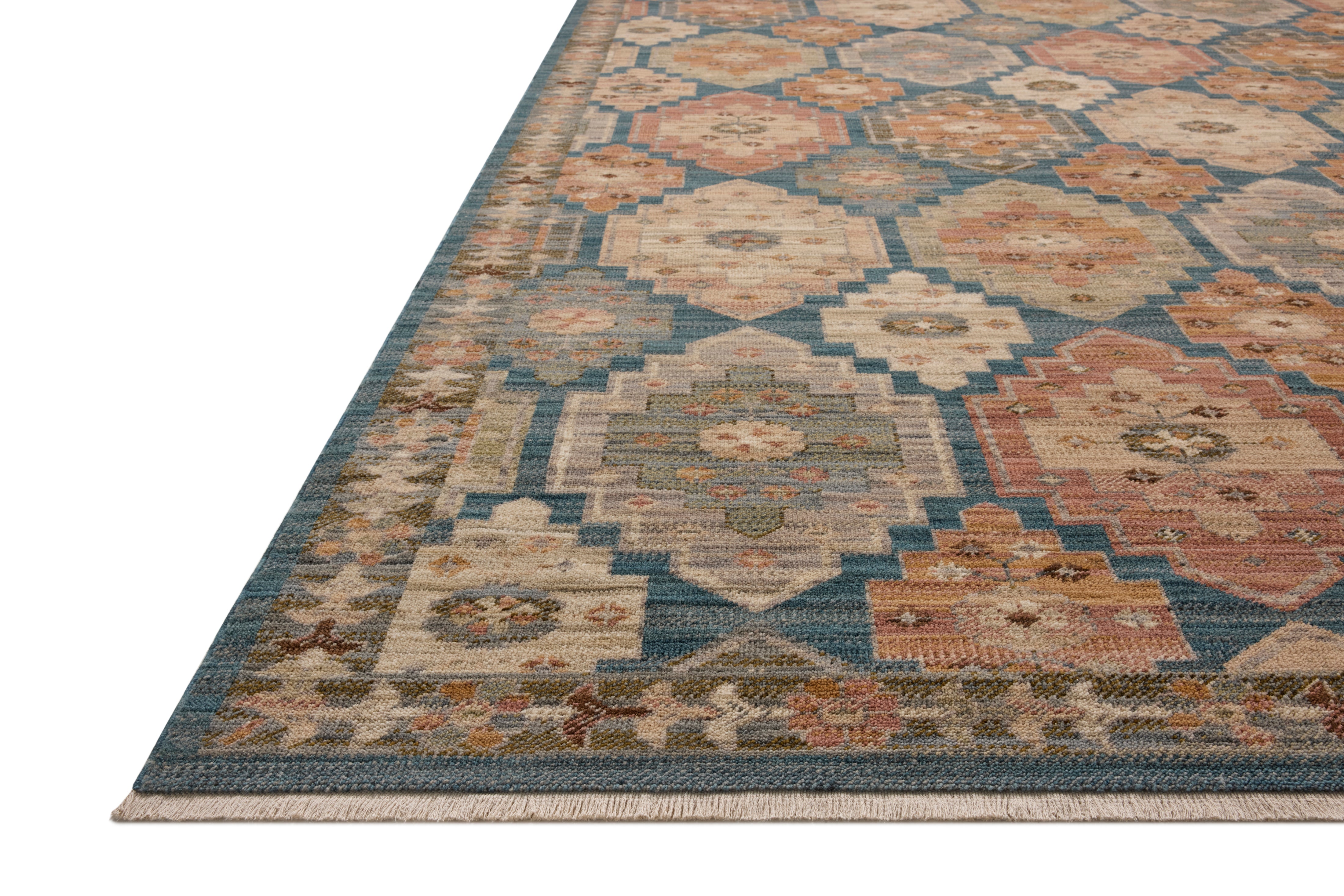 Loloi Reign Blue / Multi Square Rug RUGS - wool Loloi