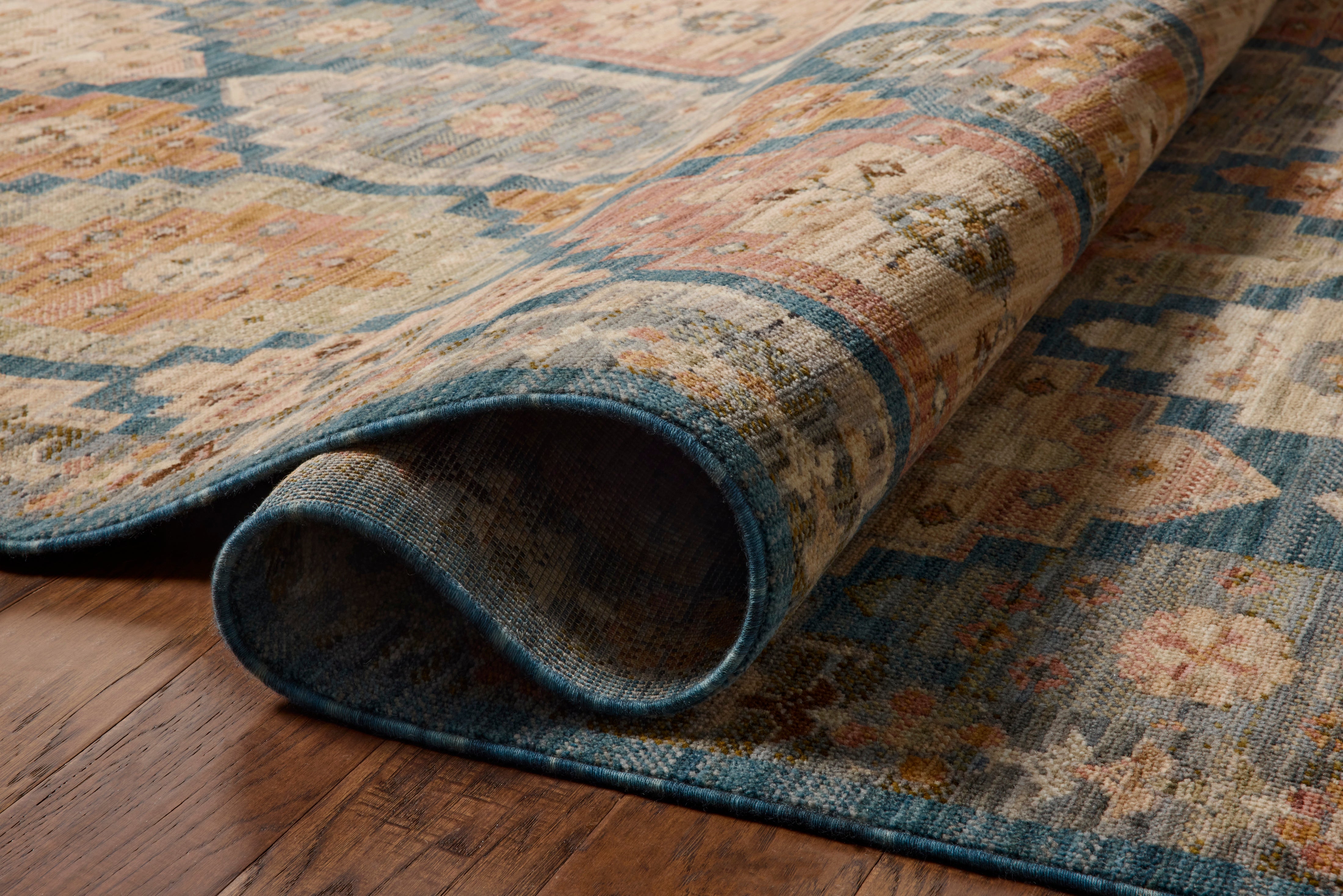Loloi Reign Blue / Multi Square Rug RUGS - wool Loloi
