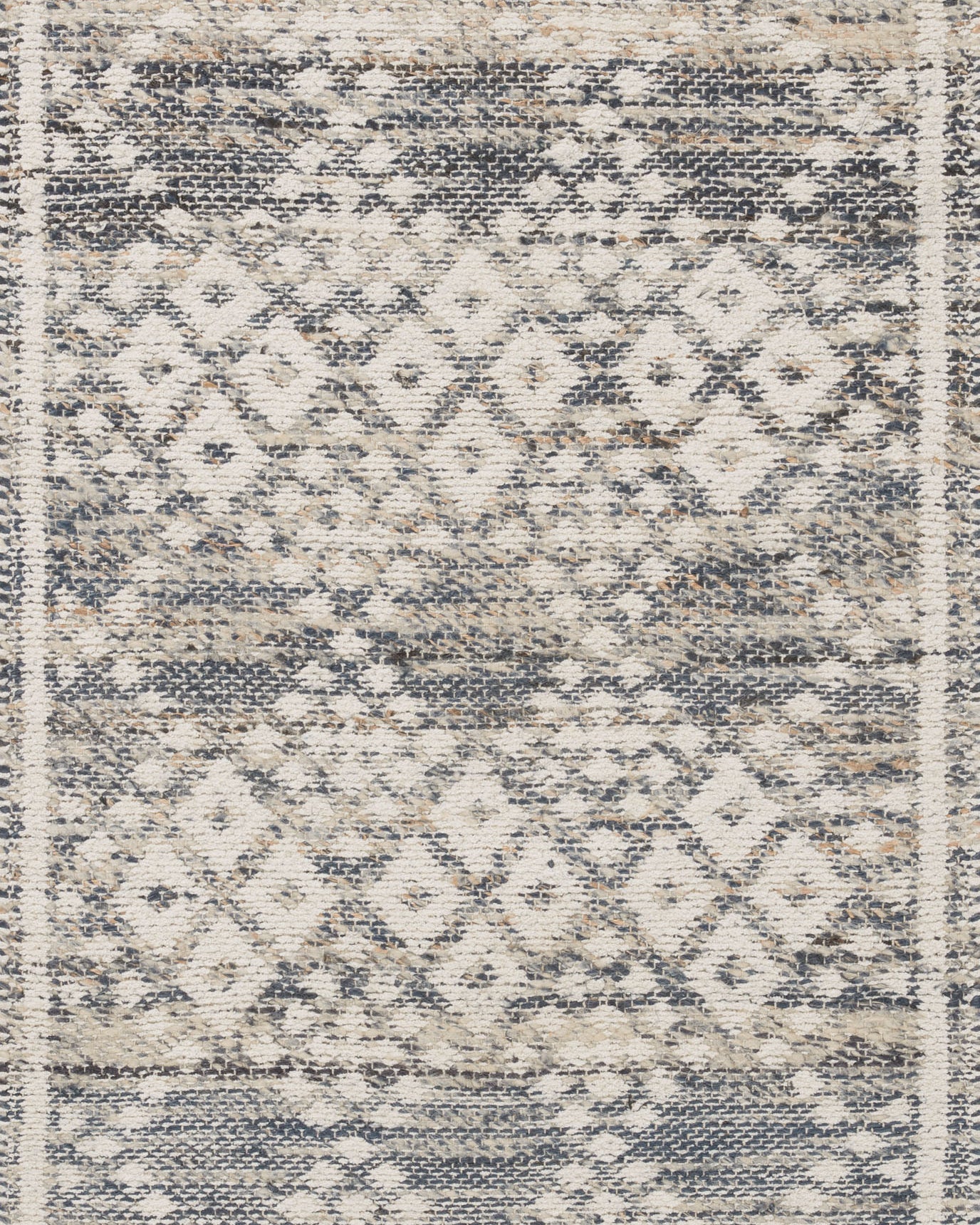 Angela Rose x Loloi Rivers Denim / Ivory Rug 0-RUGS-patterned Loloi