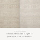 Angela Rose x Loloi Rivers Sand / Ivory Rug 0-RUGS-patterned Loloi