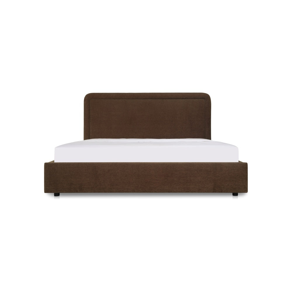 Siman Storage Bed FURNITURE - beds Moe's Furniture Brown King