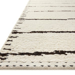 Loloi Roman Ivory / Black Rug RUGS - wool Loloi