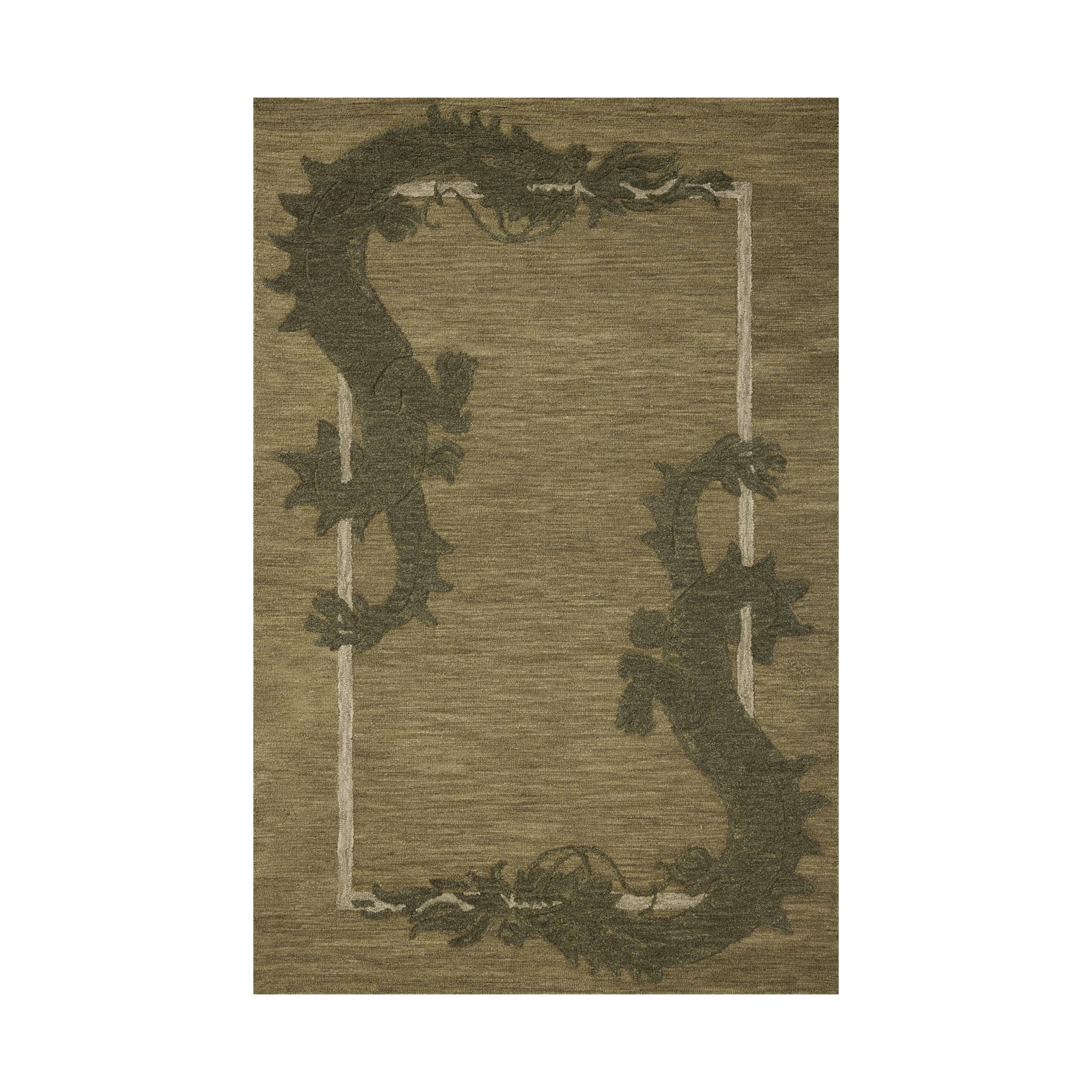 In-house sample - Loloi Romi Collection DESIGN - Rug Sample Loloi Green / Forest