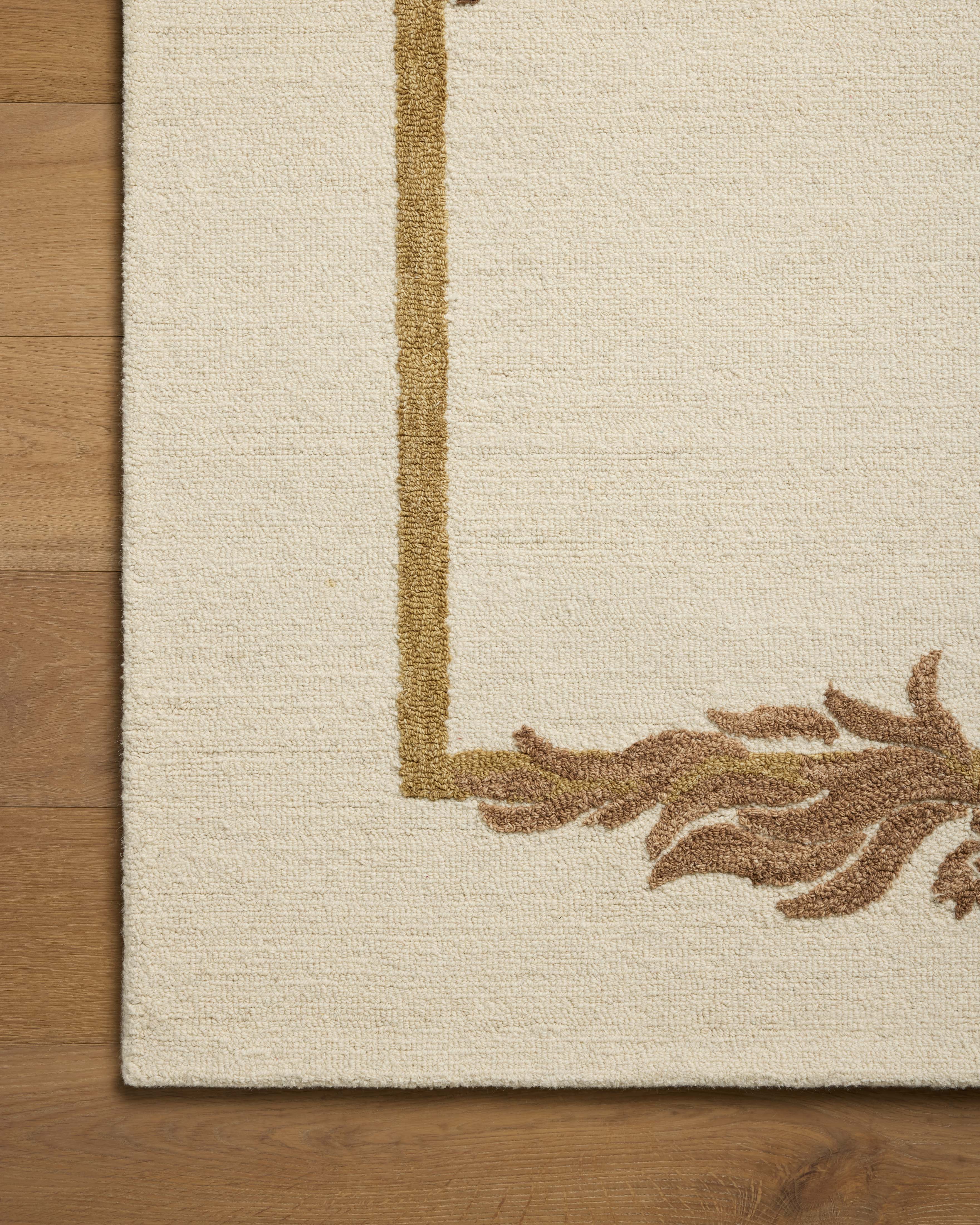 Brigette Romanek x Loloi Romi Ivory / Spice Rug RUGS - wool Loloi
