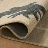 In-house sample - Loloi Romi Collection DESIGN - Rug Sample Loloi Oatmeal / Midnight