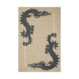 In-house sample - Loloi Romi Collection DESIGN - Rug Sample Loloi Oatmeal / Midnight