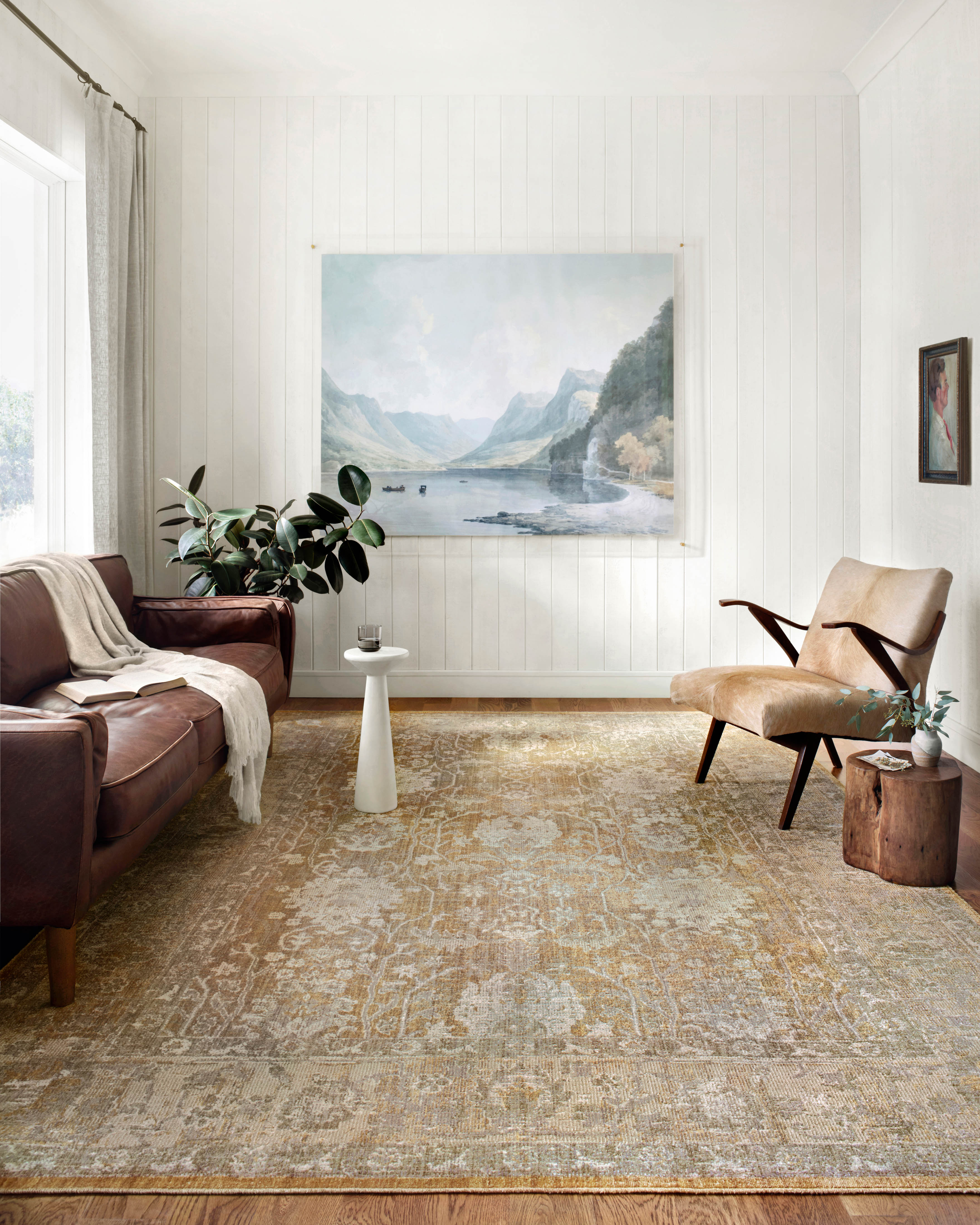 Chris Loves Julia x Loloi Rosemarie Gold / Sand Rug RUGS - patterned Loloi