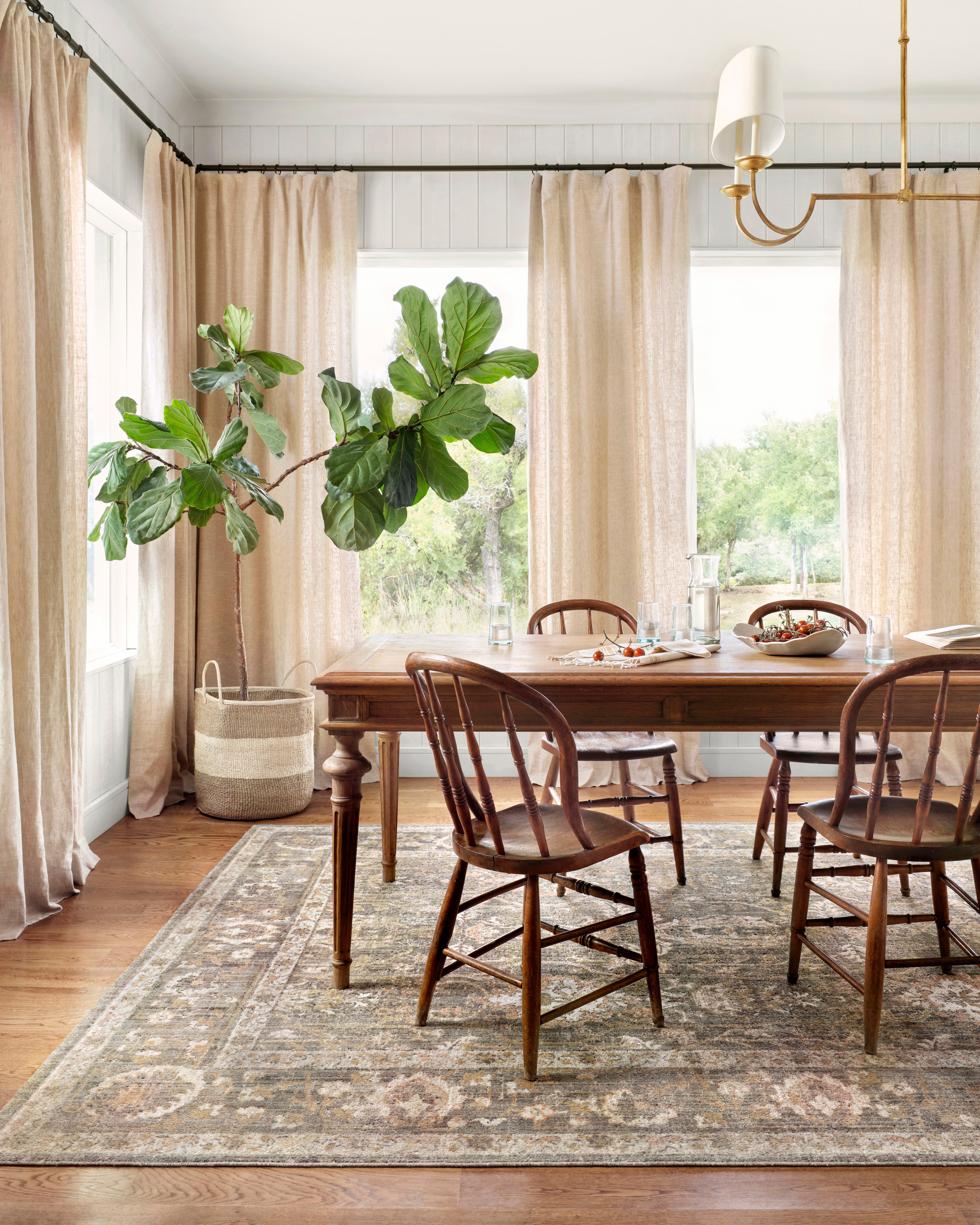 Chris Loves Julia x Loloi Rosemarie Sage / Blush Rug RUGS - patterned Loloi