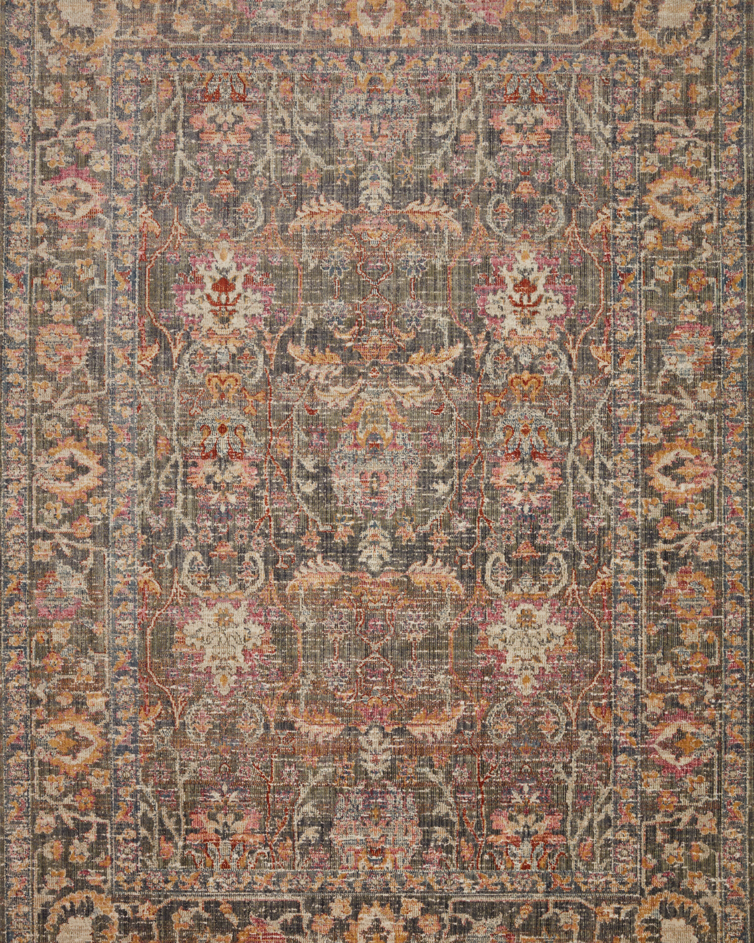 Chris Loves Julia x Loloi Rosemarie Stone / Multi Rug RUGS - patterned Loloi