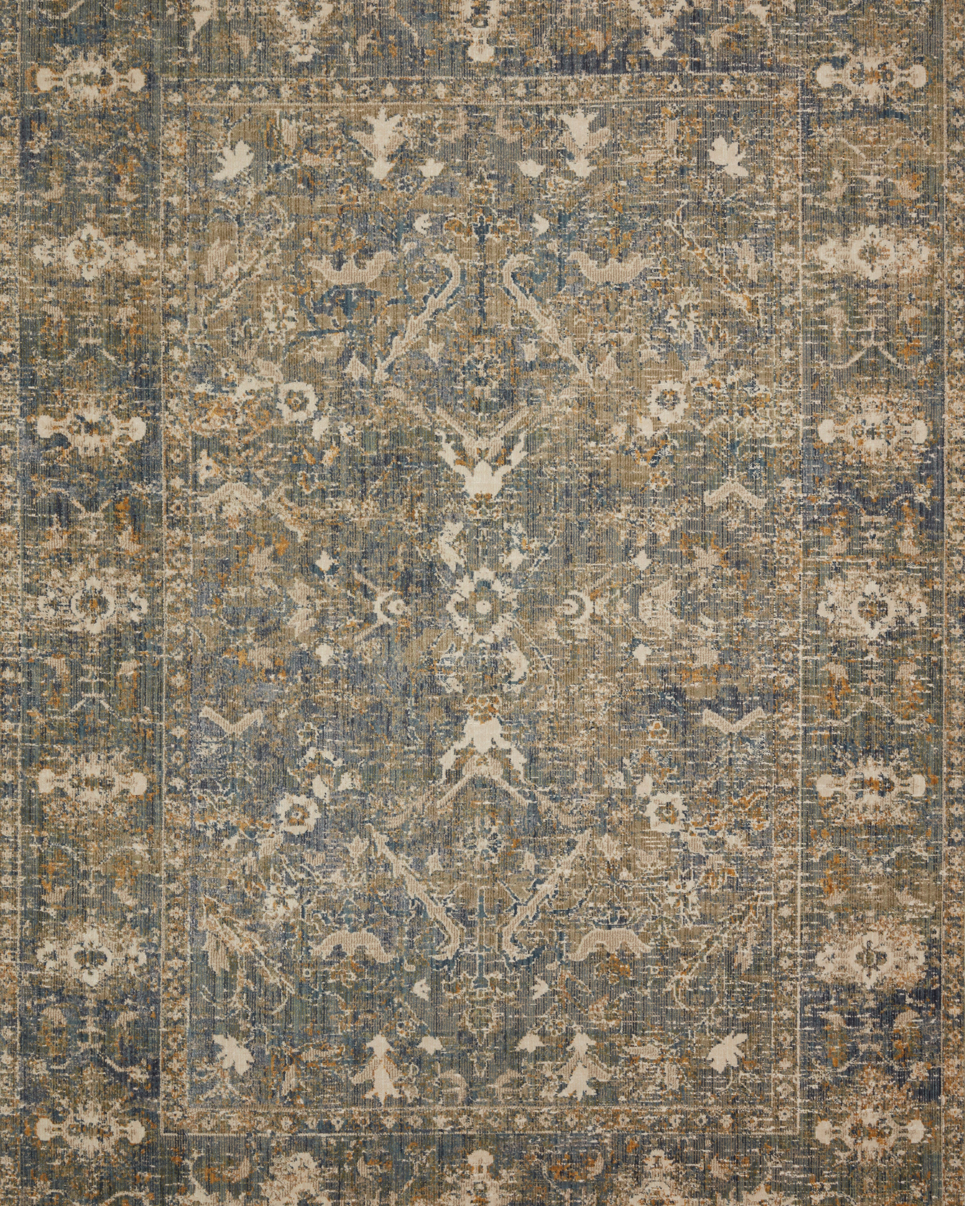Chris Loves Julia x Loloi Rosemarie Sand / Lagoon Rug RUGS - patterned Loloi