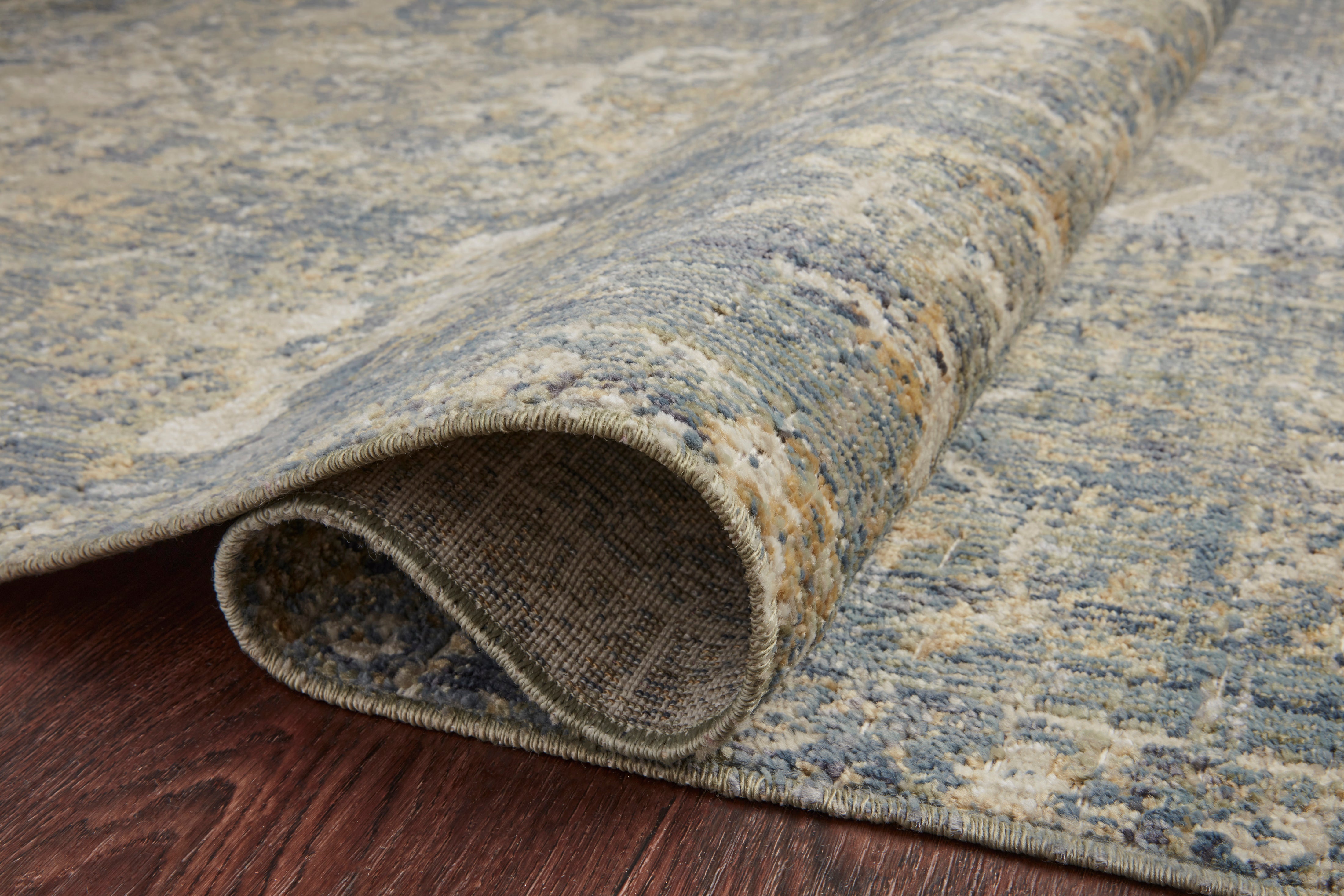 Chris Loves Julia x Loloi Rosemarie Sand / Lagoon Rug RUGS - patterned Loloi