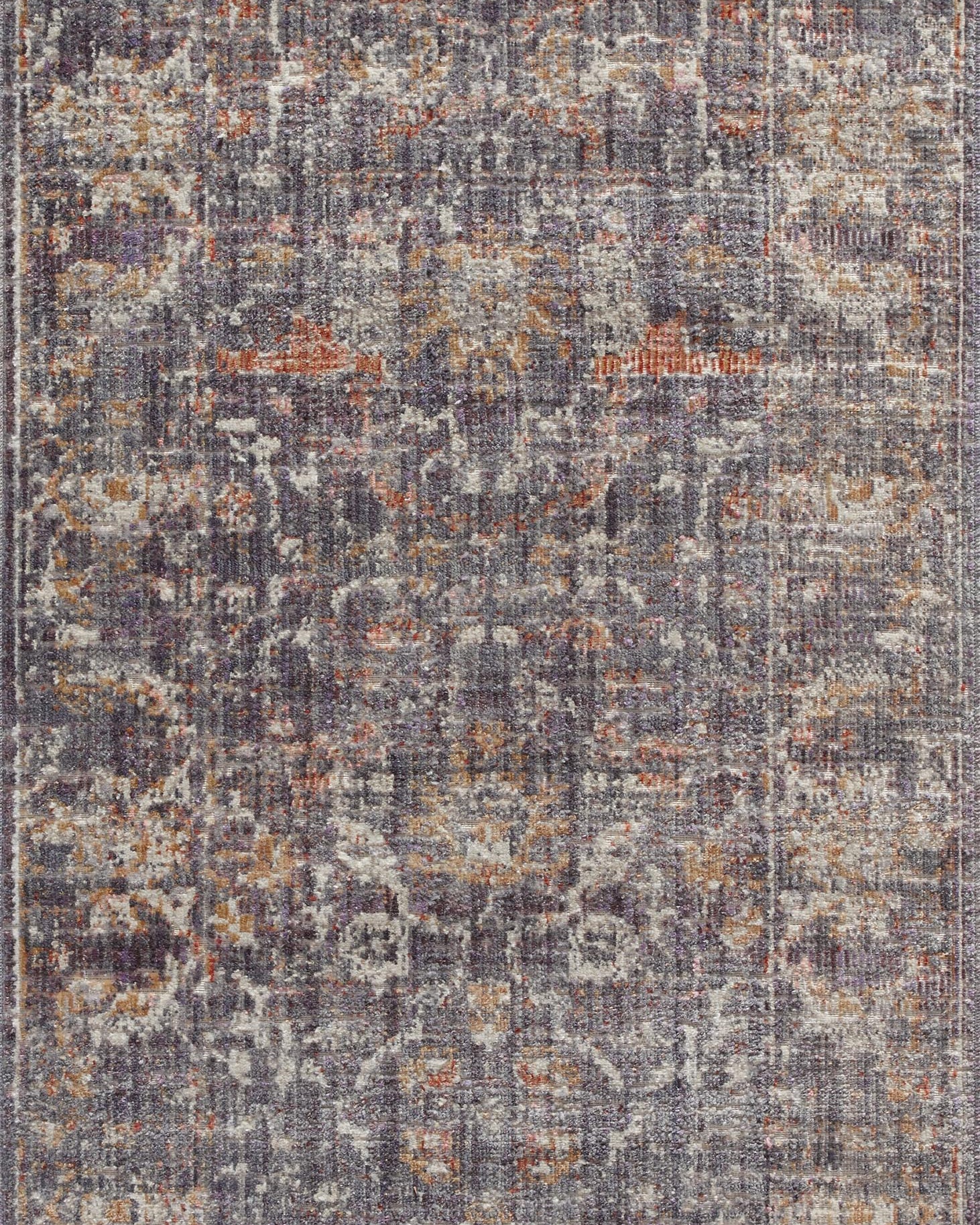 Chris Loves Julia x Loloi Rosemarie Graphite / Multi Rug RUGS - patterned Loloi