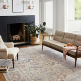 Chris Loves Julia x Loloi Rosemarie Oatmeal / Lavender Rug RUGS - patterned Loloi