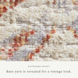 Chris Loves Julia x Loloi Rosemarie Oatmeal / Lavender Rug RUGS - patterned Loloi