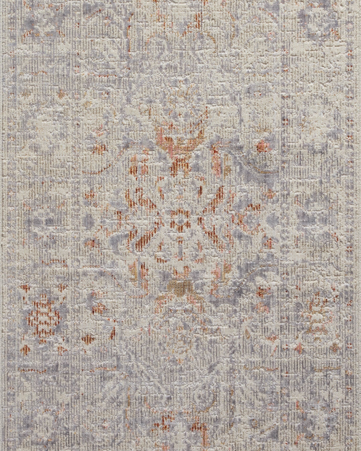 Chris Loves Julia x Loloi Rosemarie Oatmeal / Lavender Rug RUGS - patterned Loloi
